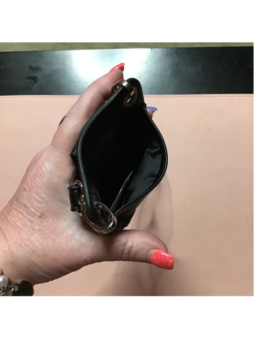 Madden Girl Black Phone Case Crossbody Purse Bag Steve Madden